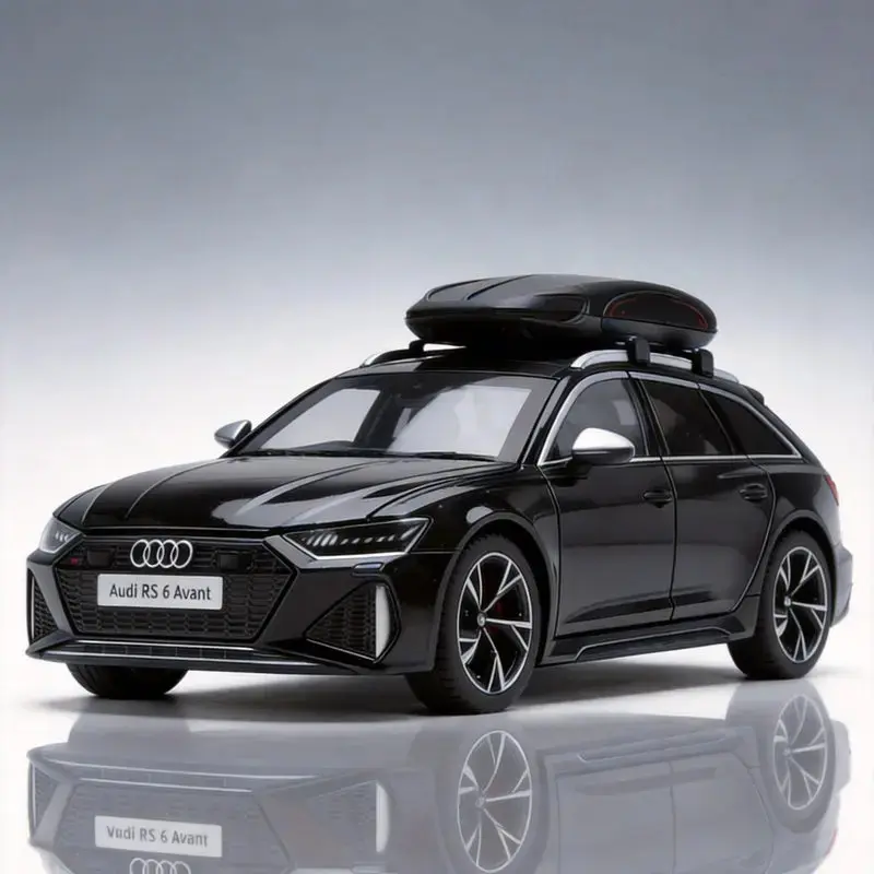 1/24 AUDI RS6 Avant Station Wagon Alloy Performance Sports Car Model Diecast Metal Race Car Vehicle Model Sound Light Collection