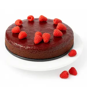 Andy Anand Chocolate Raspberry Cake, 9-Inch, 2.8 lb – Real Chocolate Truffles, Luxuriously Creamy, Birthday, Wedding & Anniversary Gift Box
