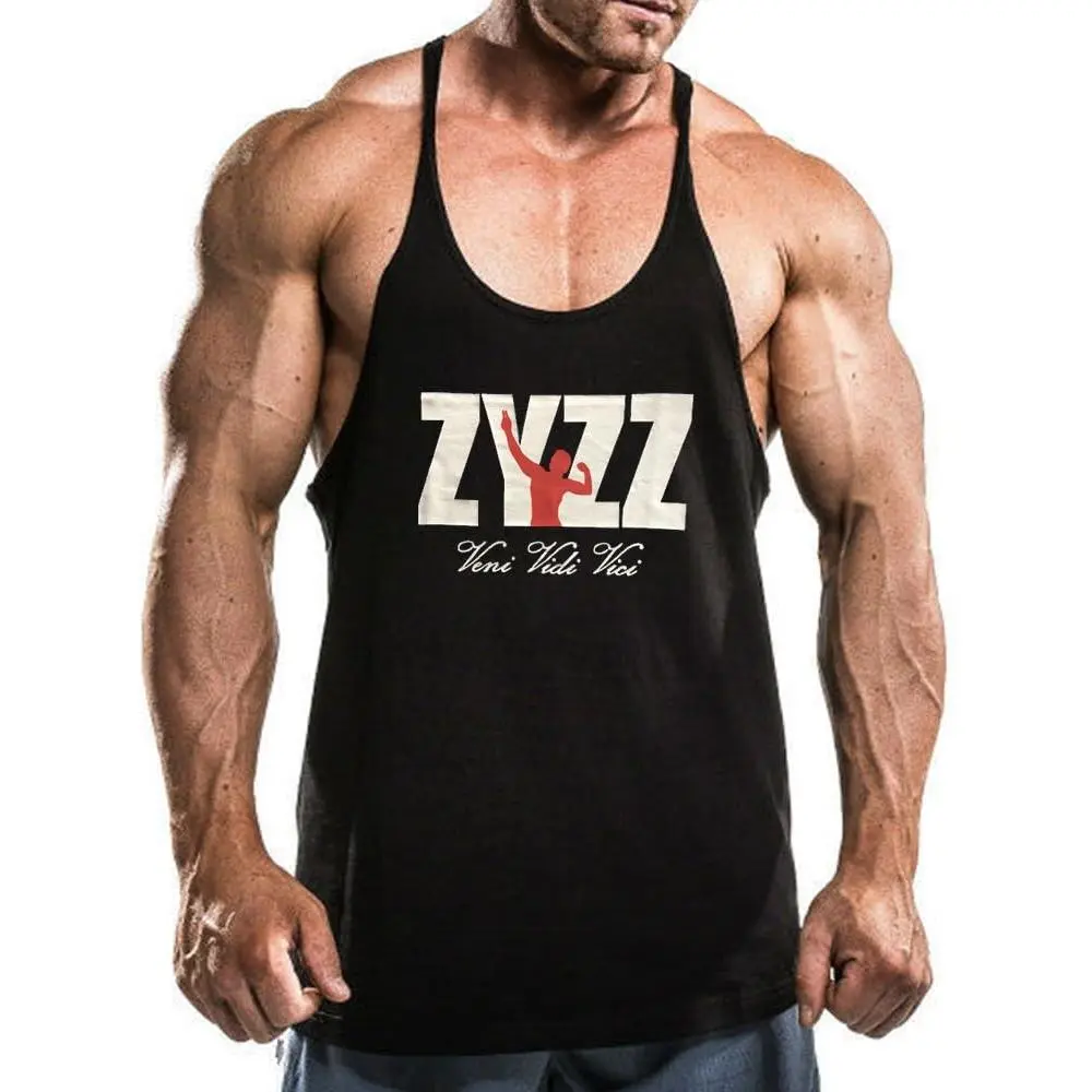 Men's Stringer Bodybuilding Workout Gym Tank Tops Training Y Back Cotton comfortable sport vest