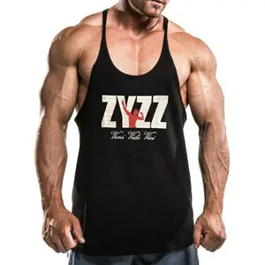 Men's Stringer Bodybuilding Workout Gym Tank Tops Training Y Back Cotton comfortable sport vest