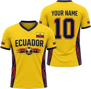 Personalized Ecuador Soccer Jersey, Custom Ecuador Football Shirt with Name & Number, Ecuador Fan Apparel for Men Women Youth, Ecuadorian Pride Soccer Tee, Match Day Supporter Jersey, Football Fan Gift