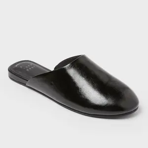 Women’s Karina Mule Flats with Memory Foam Insole – A New Day Black 9.5