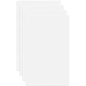 1-Gang Screwless Blank Wall Plate Cover Blank  Outlet Electrical Faceplate for Light , Receptacle, Dimmers, USB Outlet, GFCI,  Safe Cover Plate, White (4-Pack)