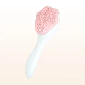Long Handle Silicone Face Brush, Soft Silicone Bristles, Gentle Cleansing, Deep Pore Cleaning, Ergonomic Design, Essential Skincare Tool