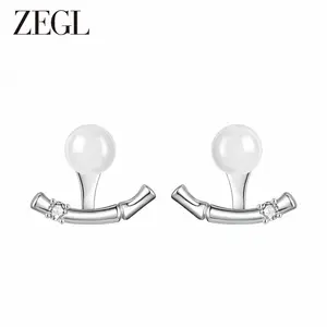 ZEGL 14K Gold-Plated Crystal Stud Earrings - Healing Crystal Bead Jewelry for Well-being and Protection, Hypoallergenic, Unisex, Christmas Gifts, Mother's Day, Father's Day, Valentine's Day, Birthday, and Anniversary Gifts, Jewelry Gifts