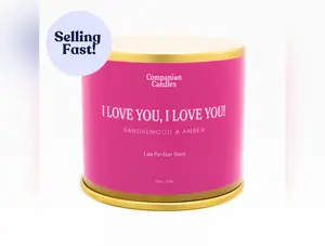 I Love You, I Love You! // Sandalwood & Amber by Companion Candles