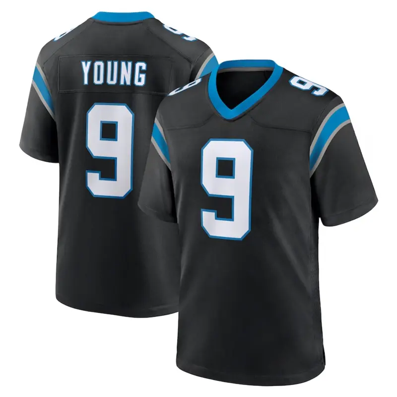 Full Print Logo Bryce Young #9 Black Jersey Shirt, America Football Jersey, Sport Clothing, Football Uniform, Jersey For Football Fans, Gift for him