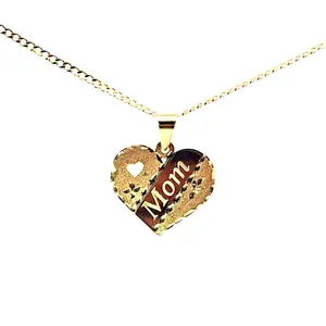 10k heart charm and chain