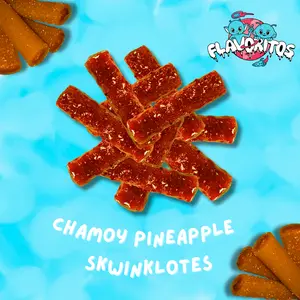 Flavoritos, Chamoy Pineapple Eskwinklotes- Sweet and Chili Candy Snack Chewy Spicy Bonbon