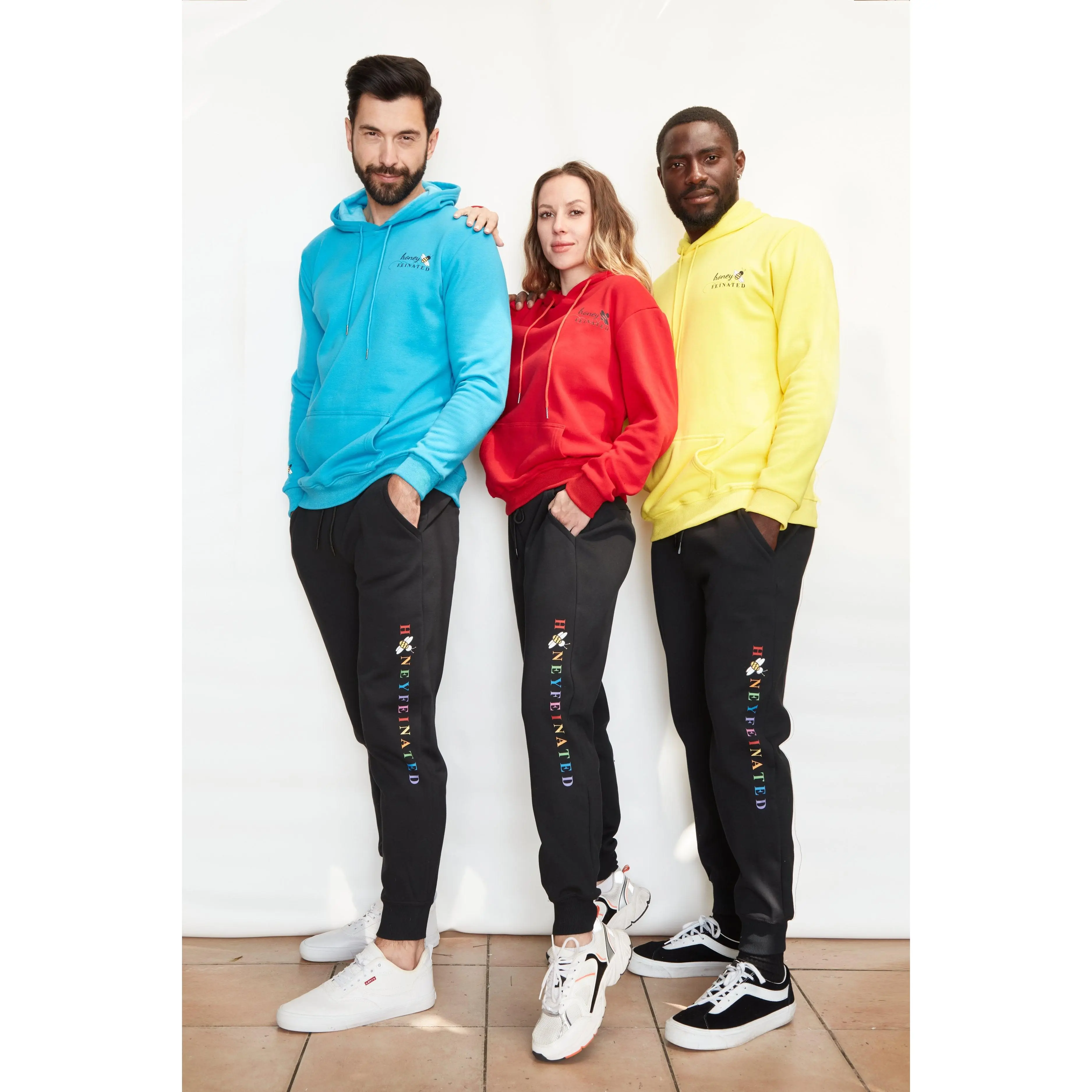 Rainbow Velvet-Lined Sweatpants