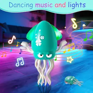 Electric Dancing Crawling Octopus Toy&Fidget Toys with Smart Obstacle Avoidance & LED Lights - 8-Leg Action Music Robot for Toddlers 1-3, Sensory Toys for Babies 6-12 Months Interactive Learning Gifts