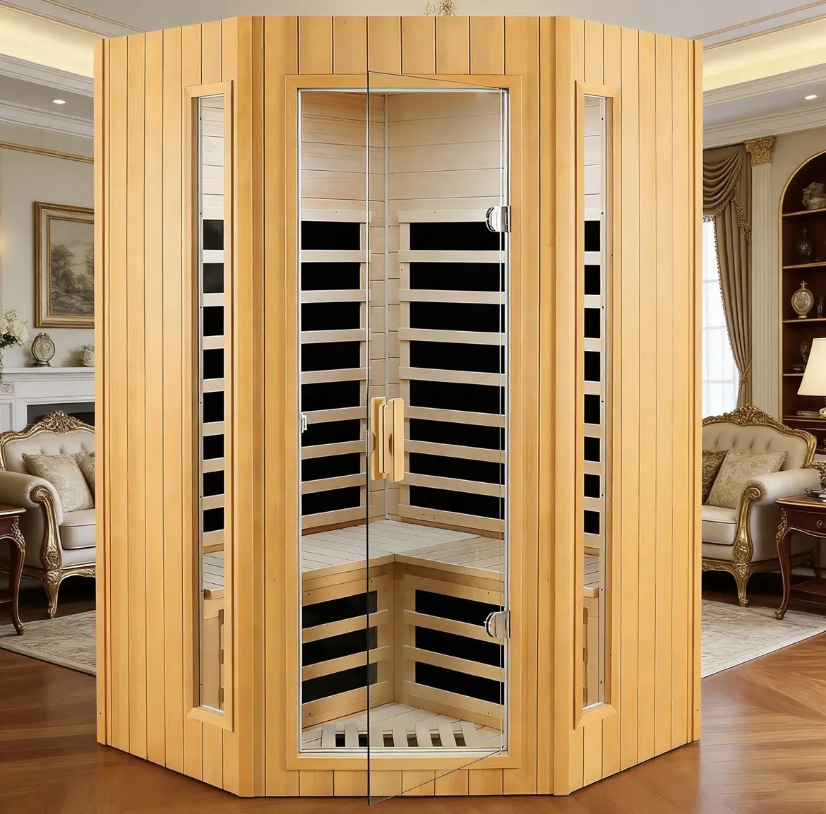 Brand New Canadian Hemlock Wood Sauna Brand New Canadian Hemlock Wood Sauna