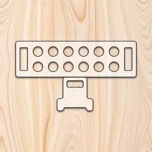 Stackable Egg Tray with Additional Leg Template Router Template