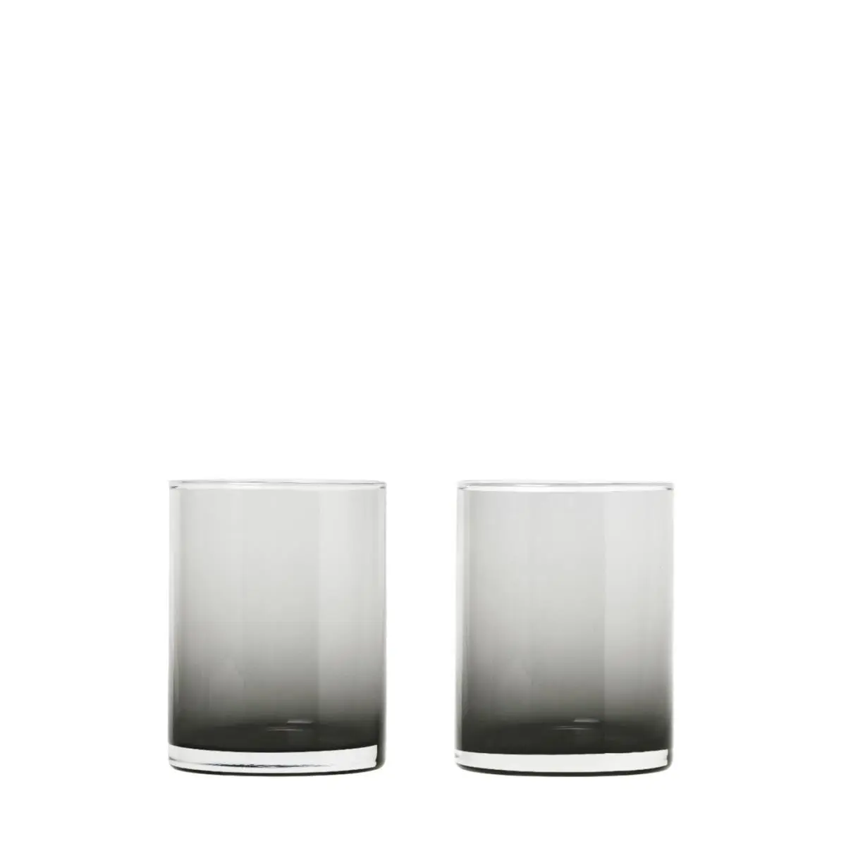 Blomus 63914 Gradient Smoke Glassware Drinkware, 7 oz Mera Drinking Glasses - 2-Piece Drinkware Glass Set
