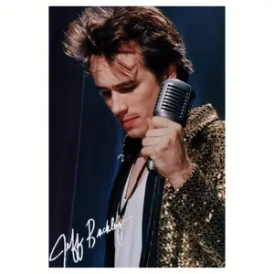 Jeff Buckley Poster Canvas Print - Music Decoration, Artistic, Artwork, Signed, Frameless Wall Art Poster, Suitable for Living Room and Bedroom, Choice for Music Lovers - Easy to Hang Without Frame (30.48X45.72 cm), Retro Aesthetics