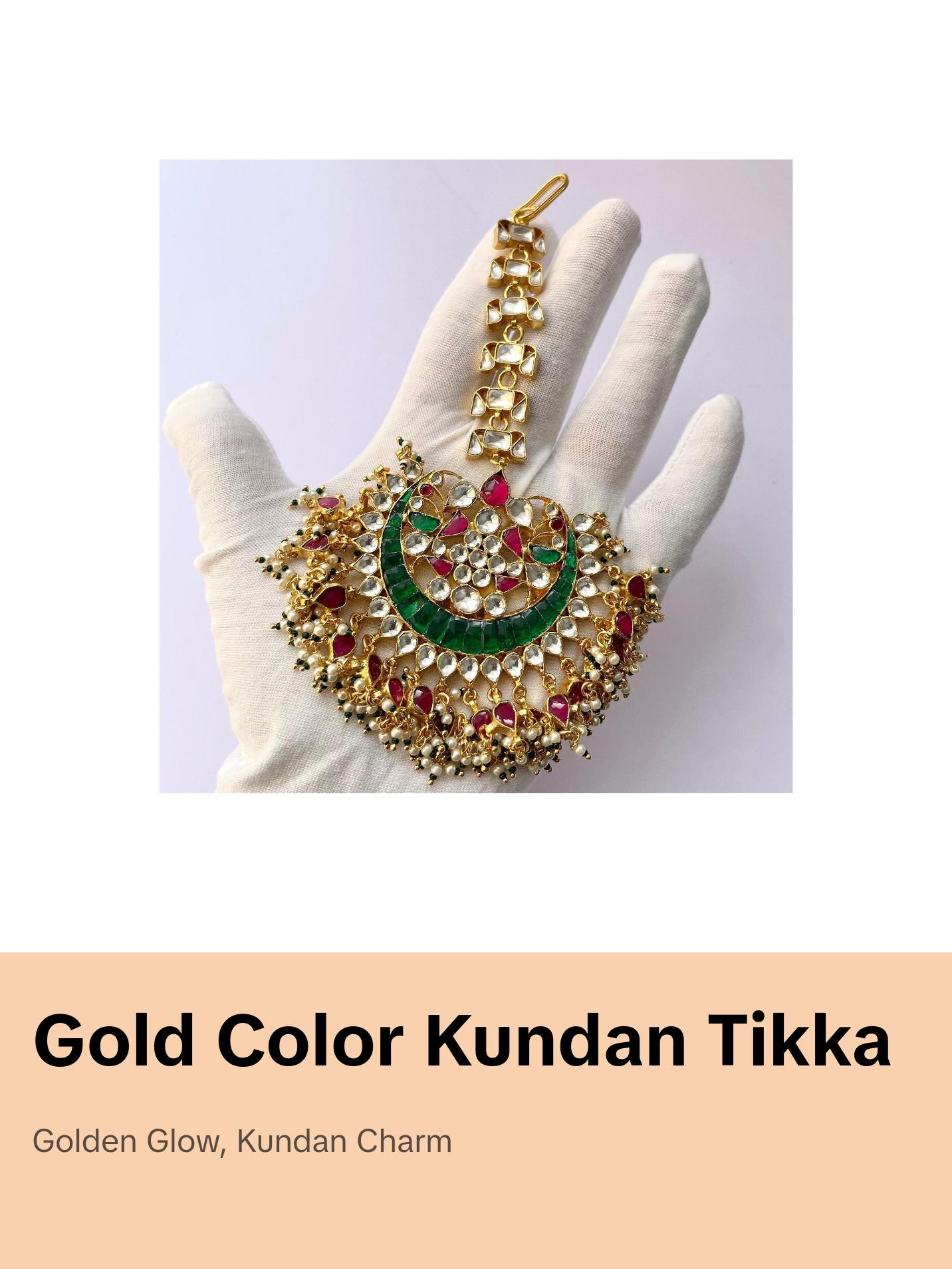 Fine Kundan MaangTikka
