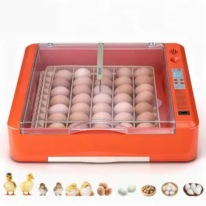 VEVOR 36 Egg Incubator, Automatic Egg Turner with LED Candler Water Tray, Temperature Humidity Control, 360 View Clear Window, Poultry Eggs Incubators for Hatching Chicks Ducks Goose Quails
