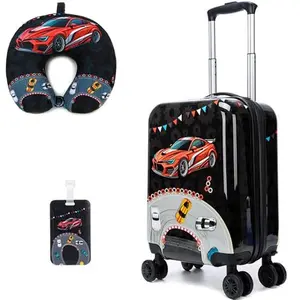 Boys Race Car Suitcase 3-Piece Set  Vacation packing has never been this exciting! Waterproof, ultra-spacious, and built to last through every road trip and flight. Perfect companion for your mini traveler smooth zipper