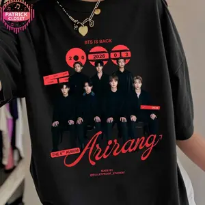 World Tour T-Shirt , Vintage Style Aesthetic KPop Merch, Bangtan Boys T-Shirt, Gift for Army Fans 2026 T-shirt, Sweatshỉt, Hoodie E8K