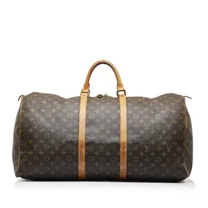 Pre-owned Louis Vuitton Canvas x Monogram Canvas travel bags Louis Vuitton	Bandouliere Monogram Keepall travel bag 60