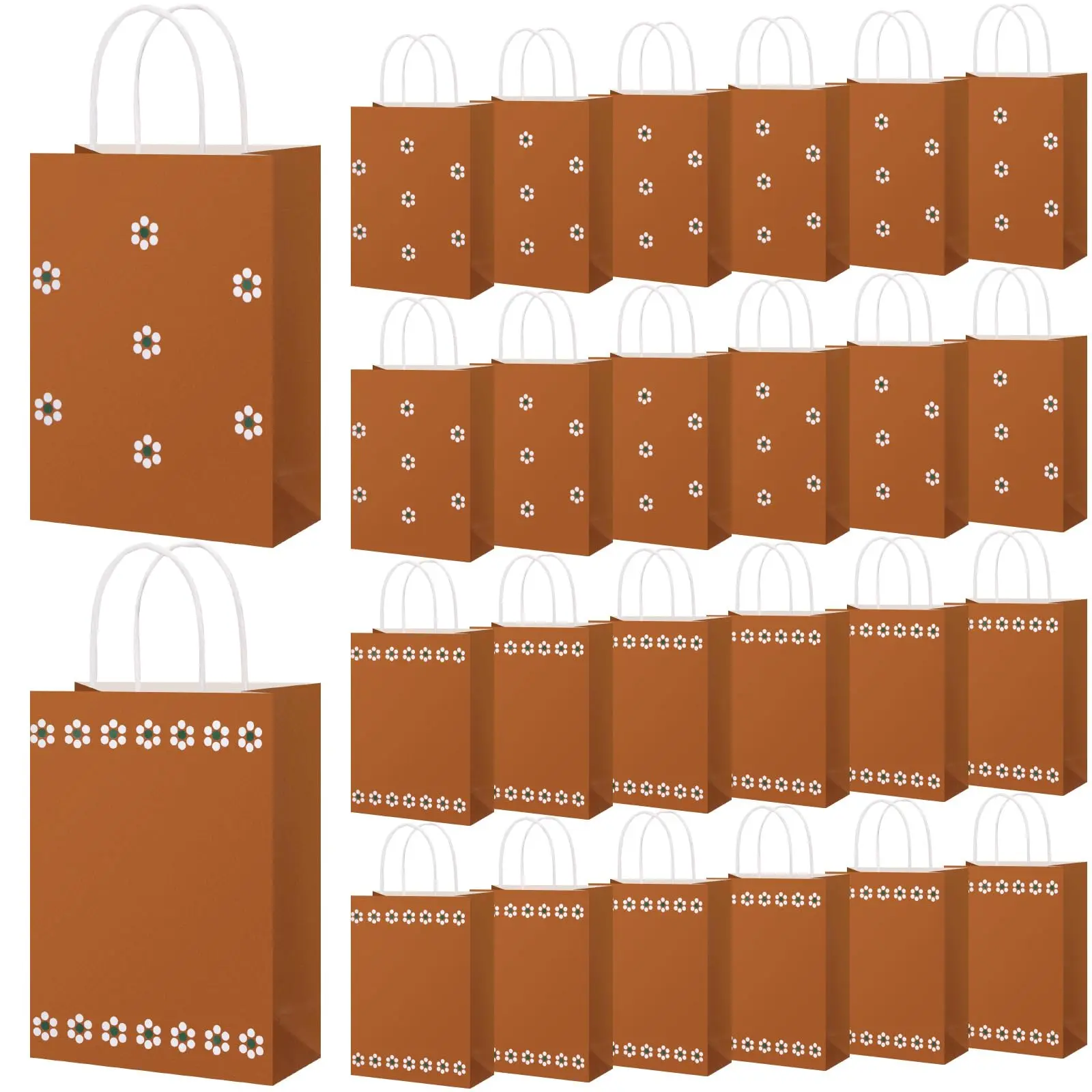24pcs Disposable Paper Mexican Cielito Lindo Party Favor Bags with Handles - Festive Wrapping, Colorful Packaging, Gift Idea, Party Gift Packs for Cinco de Mayo Mexican Theme Celebrations, Birthday Ideas