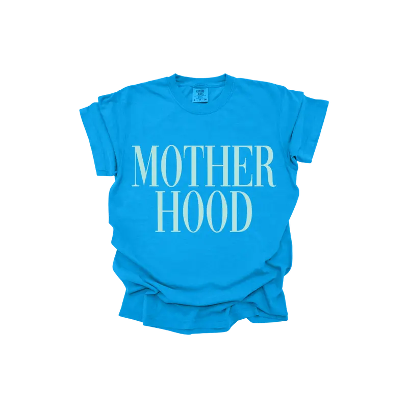 MOTHERHOOD Bright Fun Colorful Comfort Summer Spring T-Shirt for Women, Summer Spring Mother's Day - Top, Womenswear