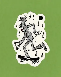 Skatin' Sticker