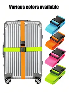 Adjustable Luggage Strap, Safe Suitcase Belt, Travel Bag Accessory, Ideal for Moving, School, Camping, and Tourism, Versatile Travel Accessory, Removable Adjustable Strap