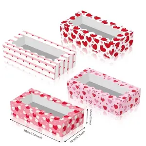 Valentine Large Cookie Boxes 4 Count Assorted Styles