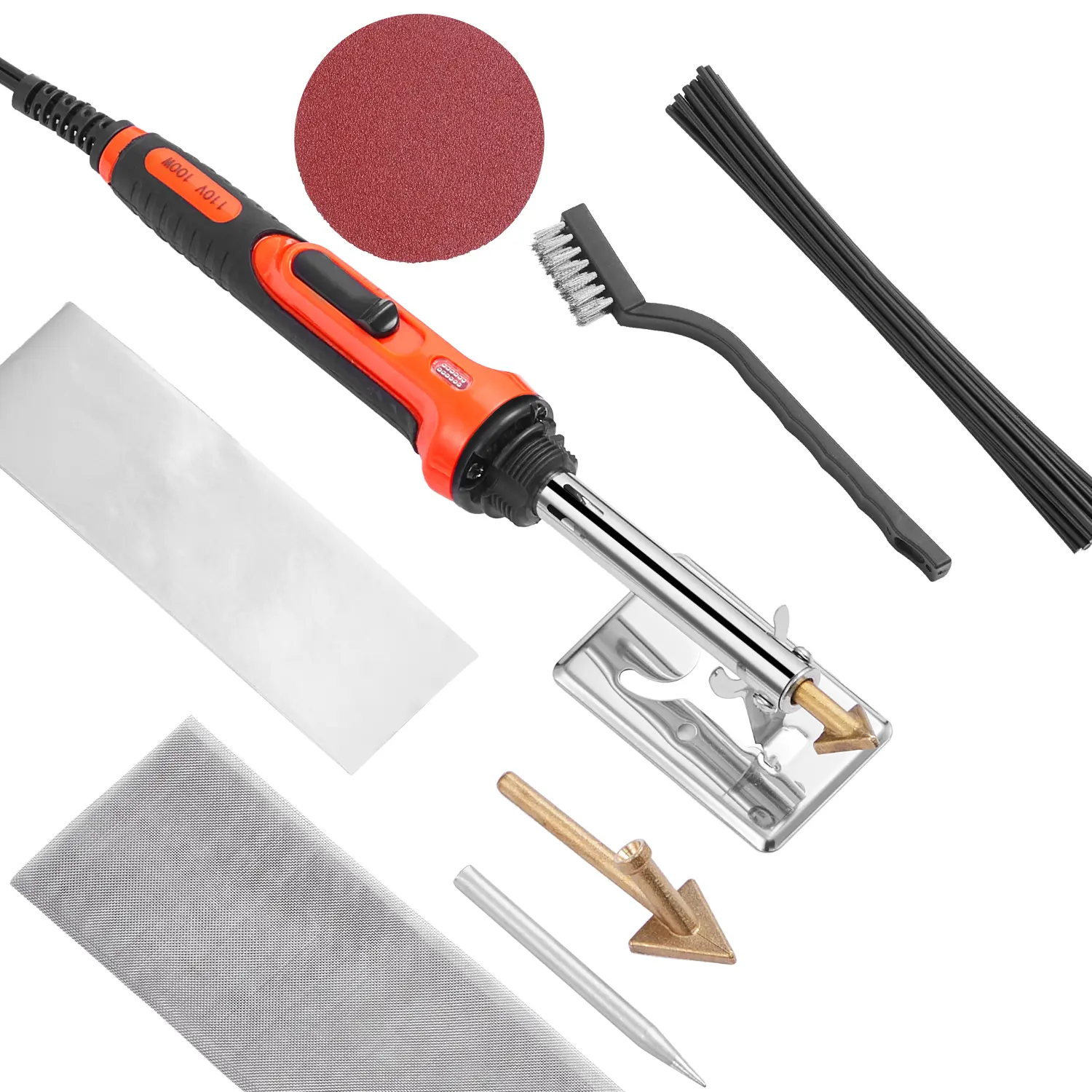 【summerfinds】VEVOR Plastic Welder Kit, 60W/100W Dual-Power Plastic Welding Soldering Iron with 3 Welding Tips and 20 Welding Rods, Professional Plastic Repair Welding Tool for Car Bumper, Kayaks, Toys, Electronics