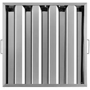 VEVOR Commercial Hood Filter, 15.5Wx 19.5H Inch Range Hood Filters, Stainless Steel Restaurant Range Hood Baffle Filter for Grease Rated Commercial Kitchen Exhaust Hoods, 3 Grooves, Pack of 6VEVOR Super Brand Day