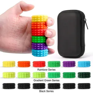 Silicone Magnetic Stress Balls, 6 Pack Pain Stim Fidget Toys Adults & Teens, Sensory Toys for Kids with Autism ADHD with Storage Box, Stress Relief & Focus Handheld Roller for Office Travel Classroom squishies toys