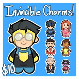 INVINCIBLE-Inspired Acrylic Keychain Bag Charm