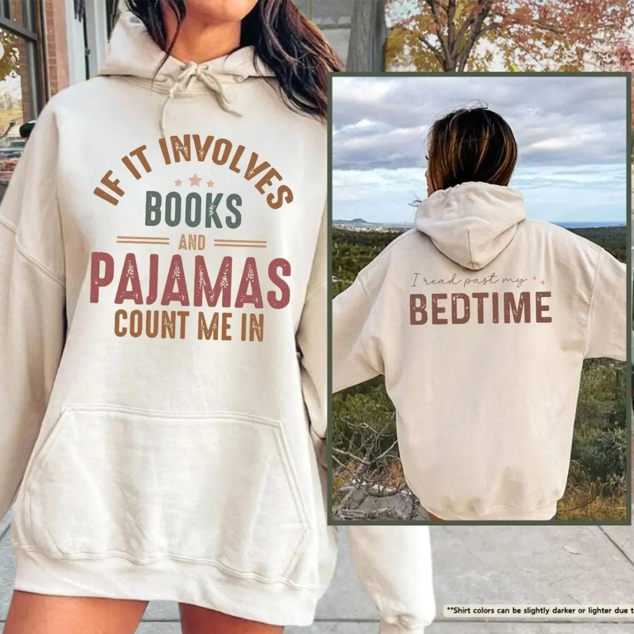 Books and Pajamas Hoodie, Funny Book Hoodie, Book Lover Gift, Bookworm Shirt, Librarian Gift, Bookish Shirt, Trending Graphic Hoodie, Comfortable Menswear & Womenswear Top, Perfect Gift For Men And Women, Aug13