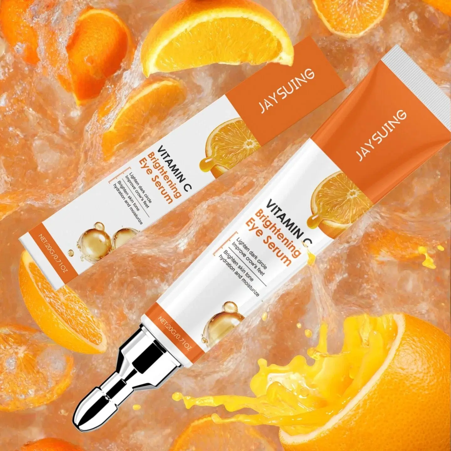 Vitamin C Eye Cream Moisturizer, Natural Ingredients, Nourishing Hydrating Under-Eye Skin, Gentle Massage Eyecream, Moisturizing & Firming, Under Eye Care, Smooth, Radiant