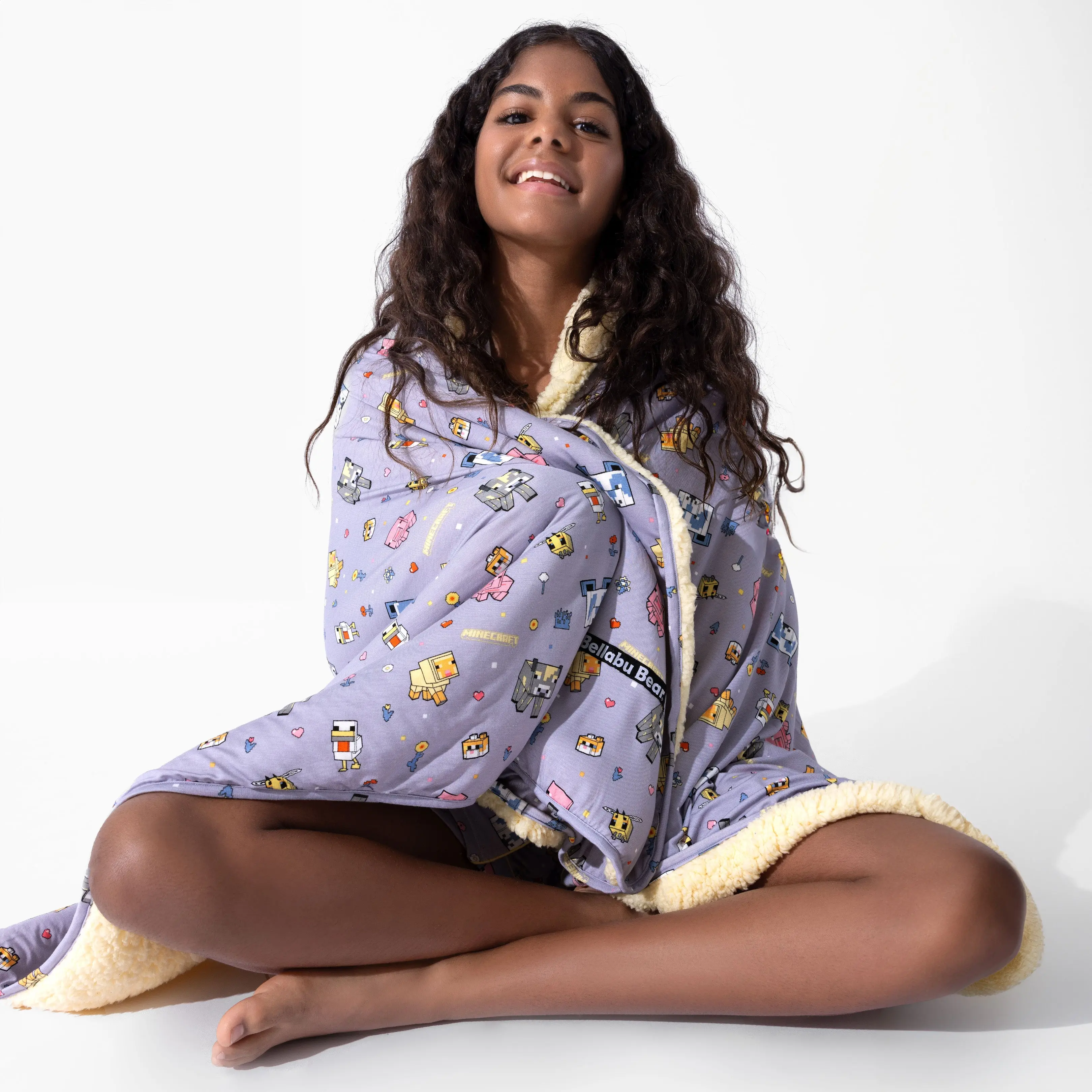 Minecraft: Pixel Pals Bamboo Sherpa Blanket