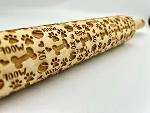 Woof Embossed Rolling Pin