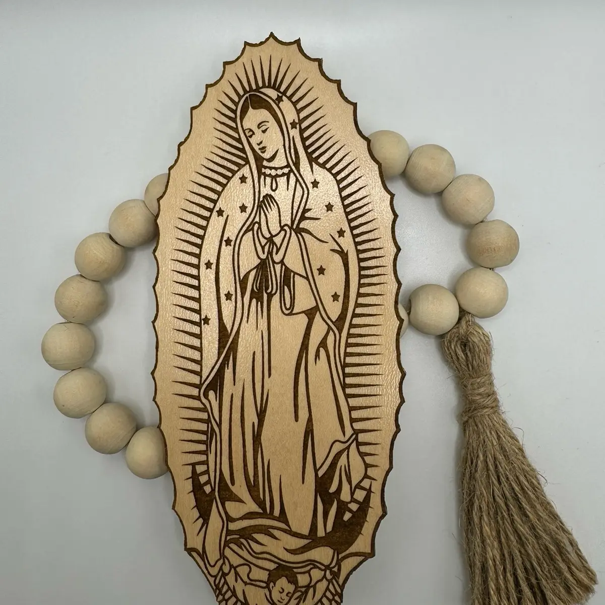 Virgen de Guadalupe crafted laser cut
