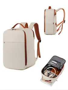 Business Laptop Backpack, Casual Large Capacity Backpack with USB Port, Durable Multi-compartment Backpack for Men & Women