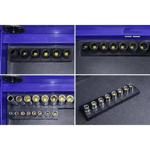 1/2” Magnetic Modular Socket Organizer Hi-Vis Socket Holder Custom Toolbox Socket Storage Mechanic Tool Organizer