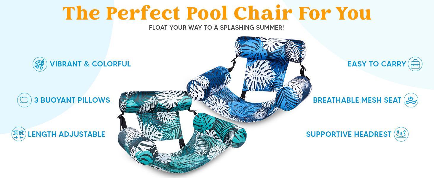SLOOSH Inflatable Pool Floats Adult, 2 Packs / 1 Pack Floating Lounge Chairs , Blow up Pool Noodles for Adult Heavy Duty, Floating Chair for Party Summer Water Beach Lake Fun DealsForYouDays SLOOSH Inflatable Pool Floats Adult, 2 Packs / 1 Pack Floating Lounge Chairs , Blow up Pool Noodles for Adult Heavy Duty, Floating Chair for Party Summer Water Beach Lake Fun DealsForYouDays