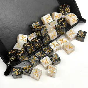 Add Subtract 16mm Pearl Texture Dice, Realistic Colors, Perfect for Games & Collections