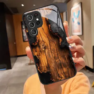 Innovative Tempered Glass Phone Case Featuring a Wood Grain Design, Compatible with Various for Samsung Galaxy S26 S25 S24 S23 S22Pro S21 S20 Fe Plus Ultra Pro A56 A55 A54 A53 A52 A51 A36 A35 A34 A32 A26 A25 A24 A23 A16 A15 A14 A06 A05 A03s