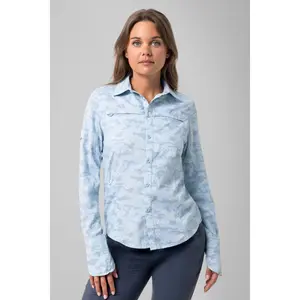 Women's Kodia Long Sleeve Fishing Shirt | Skyride Coastal Camo