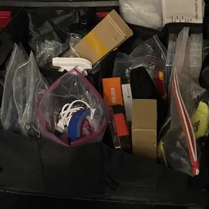 Car Trunk Storage Box, Foldable Car Trunk Organizer with Adjustable Strap, Waterproof Car Storage Box for Trunk and SUV Seat, Car Accessories