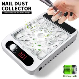 Professional Nail Dust Collector, Electric Nail Dust Cleaner, Adjustable Power Suction Nail Vacuum, Manicure & Pedicure Tools for Home & Salon Use, Nail Art Tools