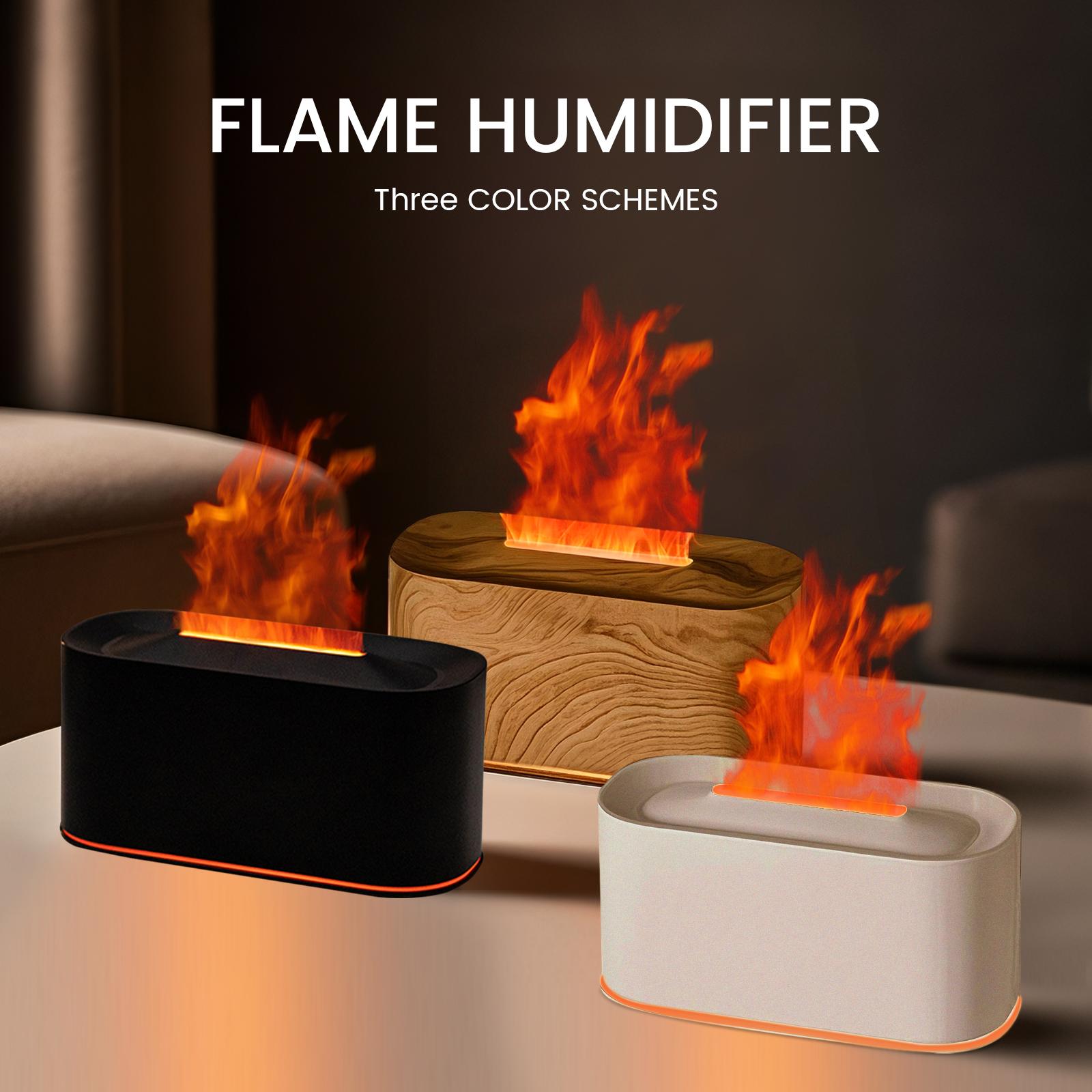 Flame Diffuser with Fire Effect – Essential Oil Aromatherapy Lamp for Bedroom, Living Room, Meditation