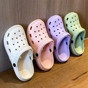 Great outdoorsGreat OutdoorsSummer Hole Shoes Men Women EVA Solid Beach Sneakers Outdoor Garden Non-Slip Slippers Couple Fashion Casual Baotou Sandals