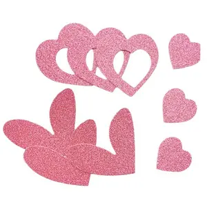 Heart-Shaped Glitter Cupcake Decorations, Cake Picks for Weddings, Birthdays, Anniversaries, Party Supplies, Event Essentials