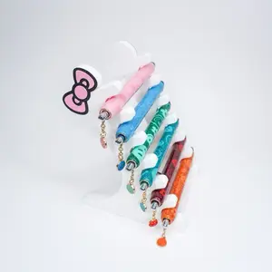 Bow Pen Display Stand | 6 Pen Bow Design | Cute Kawaii Desk Organizer for Glitter Pens, Rhinestone Pens, Charm Pens,& Craft Rooms | Stationary Aesthetic